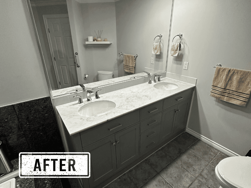 Drywall repair project in Surrey, BC