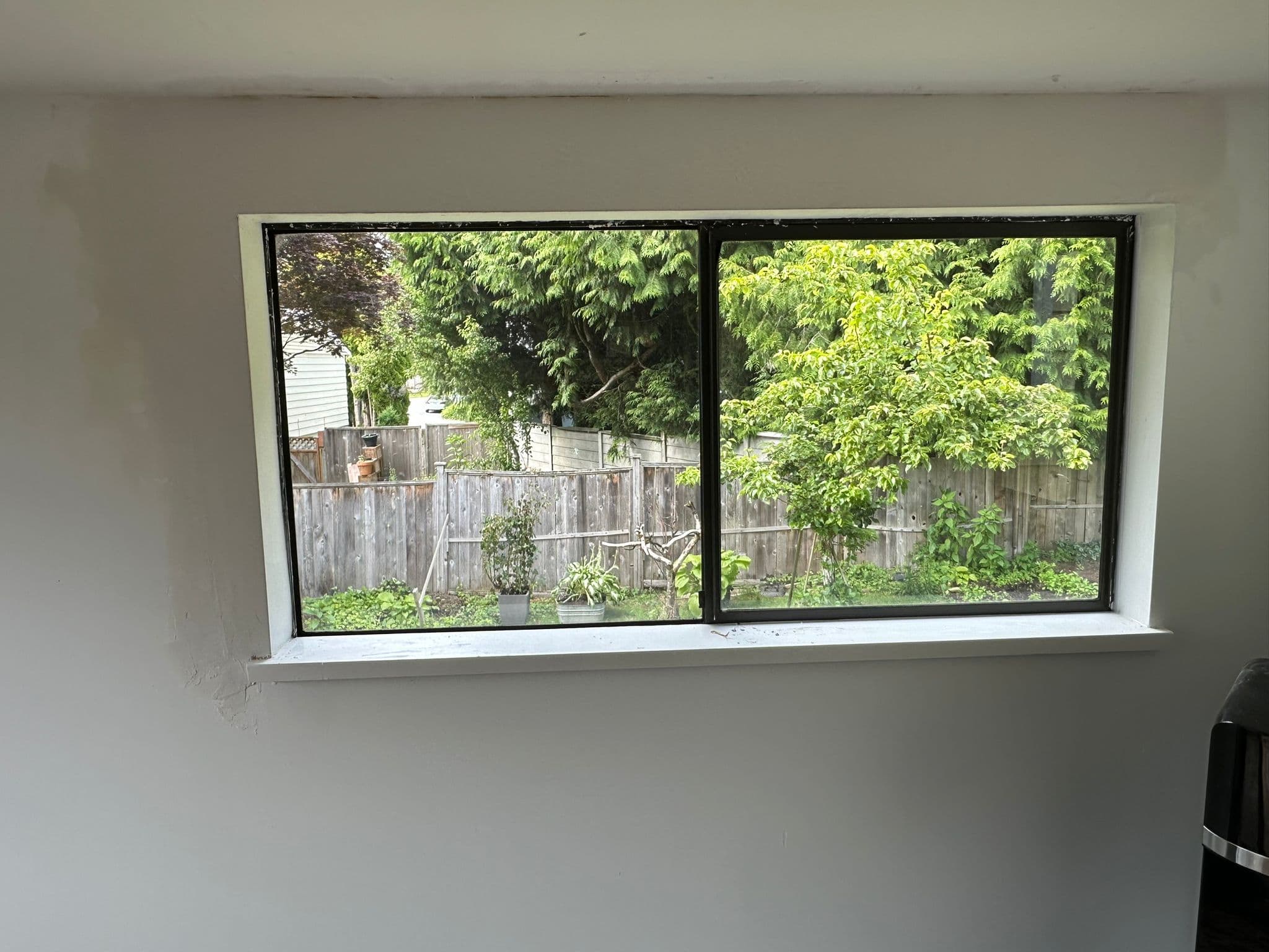 Drywall after repair — smooth finish