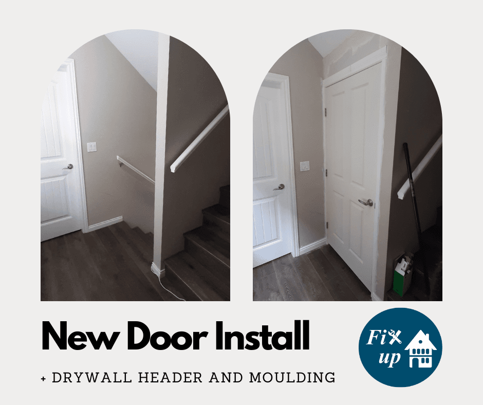 New interior door installation