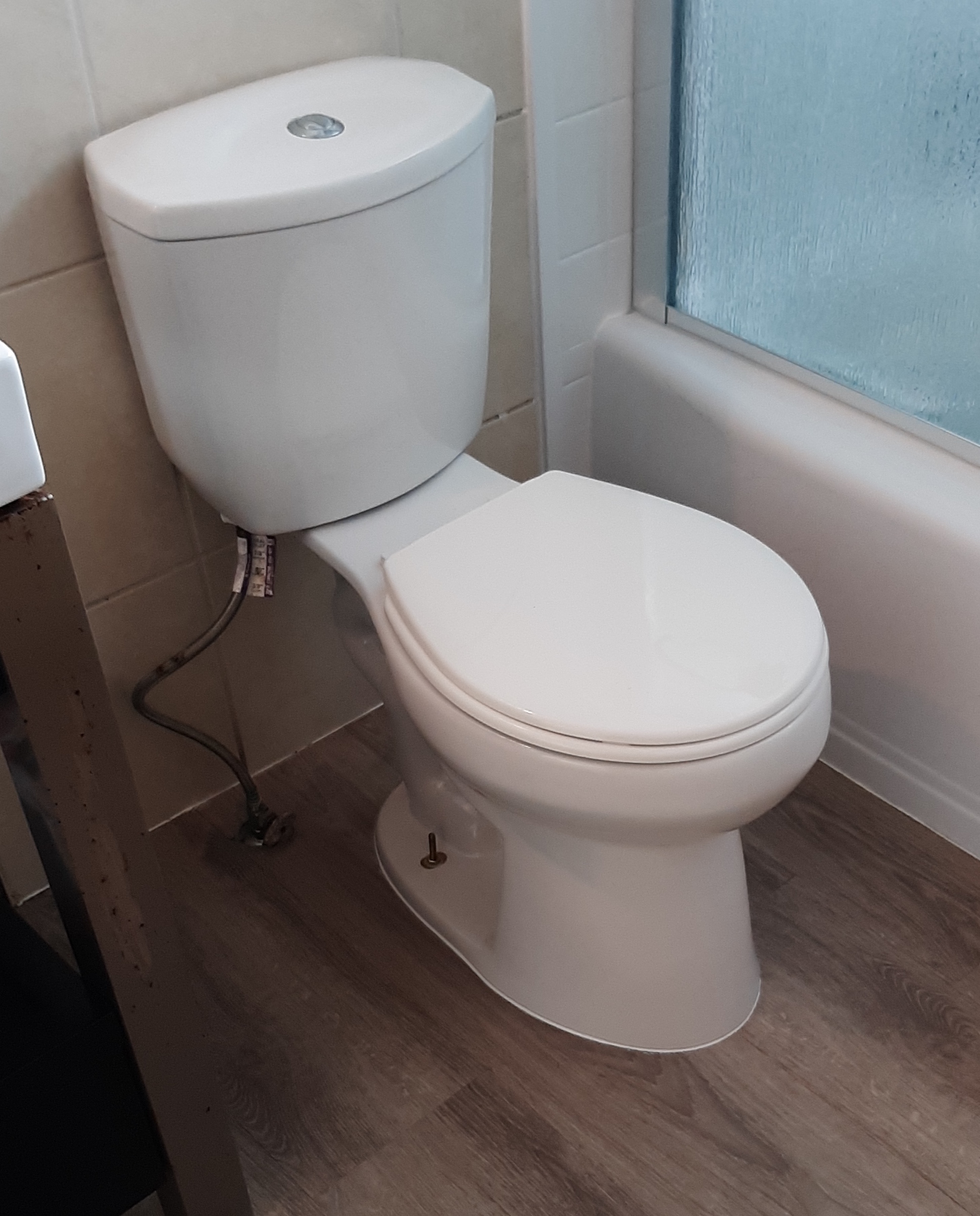 The cause — toilet with old wax seal